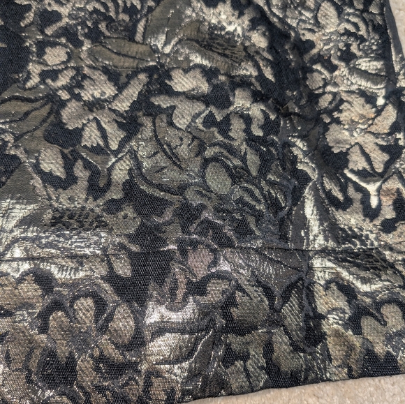 Lane Bryant Brocade Blazer Black and Gold Size 18/20 - Picture 12 of 15